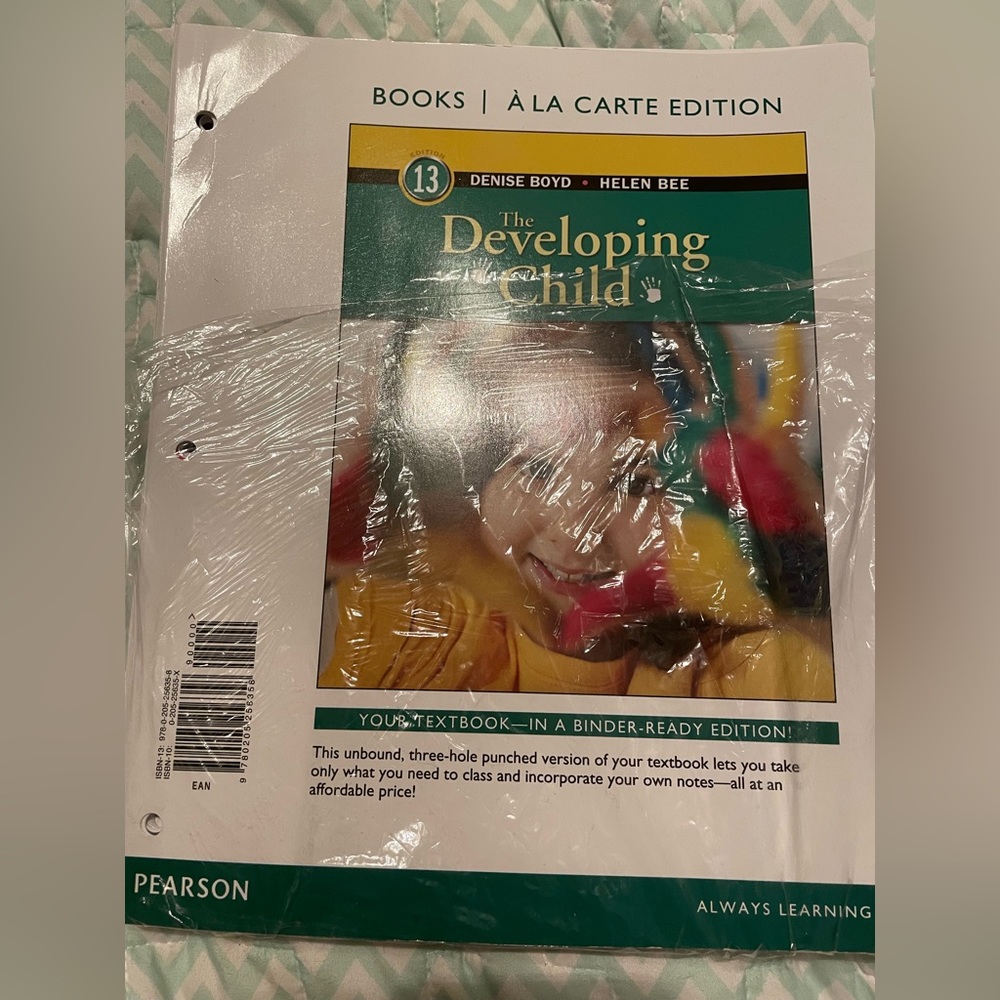 The Developing Child 13th edition textbook with access code